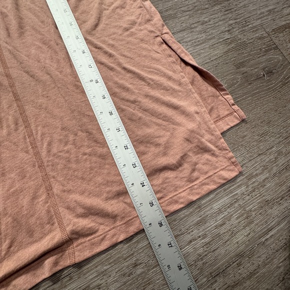 Nike Top Shirt Womens Small Pink Short Sleeve Tee Back Seam Stretch Lounge - Picture 7 of 9